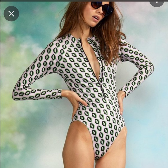 Cynthia Rowley Other - Cynthia Rowley Black and White Patterned One Piece Swimsuit